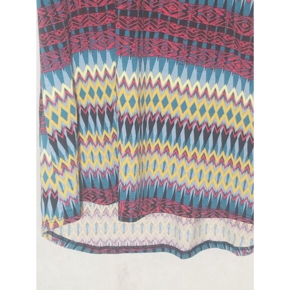 LuLaRoe Classic T shirt tribal red yellow blue polyester blend size xs READ new - Picture 11 of 11